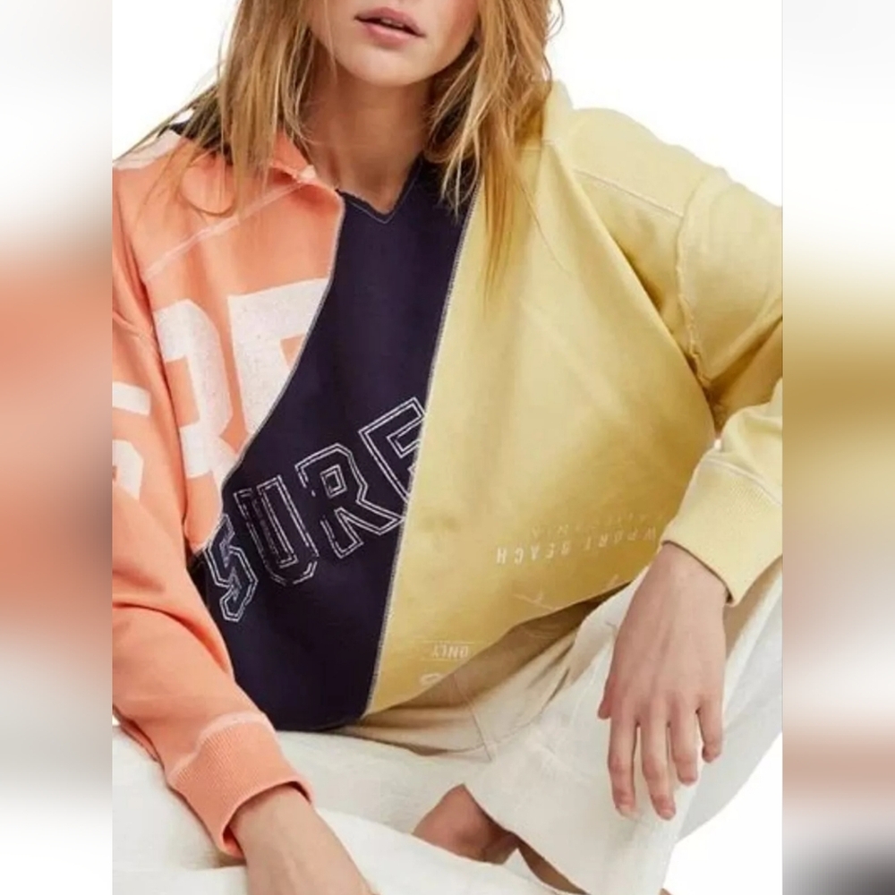We The Free Beach Break Graphic Oversized Hoodie Pullover Small NWT$168 - Picture 7 of 7